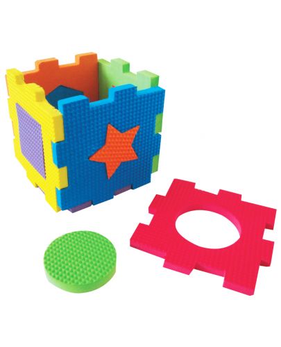 Детска играчка Akar - Куб със звънец - 3