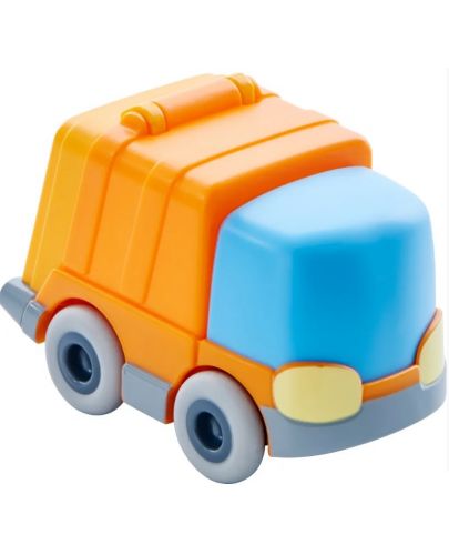 Детска играчка Haba - Камион за боклук с инерционен двигател - 1