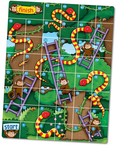 Детска образователна игра Orchard Toys - Джунгла змии и стълби - 2
