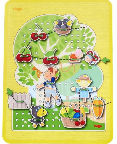 Детска игра за нанизване Нaba - Овощна градина - 4