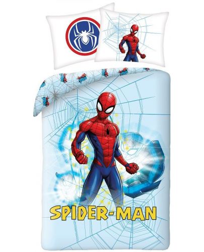 Детски спален комплект Uwear - Spider-Man, светъл фон - 1