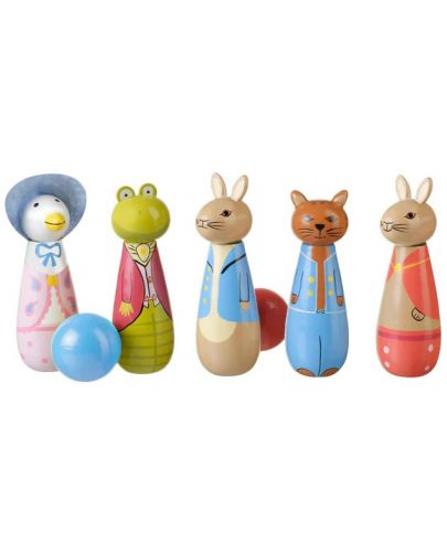 Детски дървен боулинг Orange Tree Toys Peter Rabbit - 1