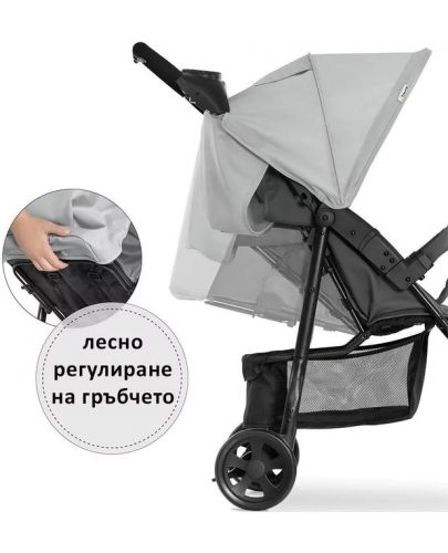 Детска лятна количка Hauck - Citi Neo 3, Grey - 5