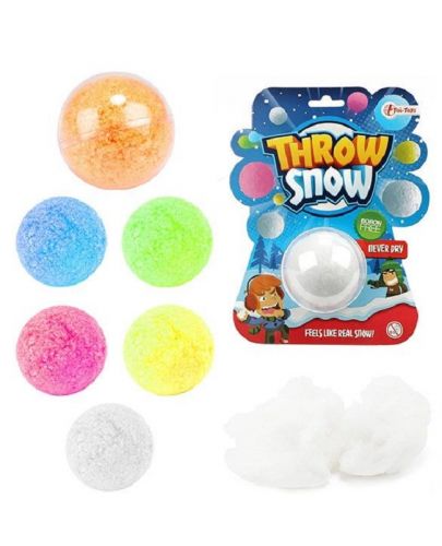 Детска играчка Toi Toys - Магически топки сняг, асортимент - 1
