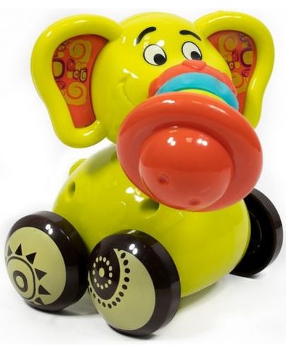 Детска играчка Raya Toys - Слонче на колела, асортимент - 1