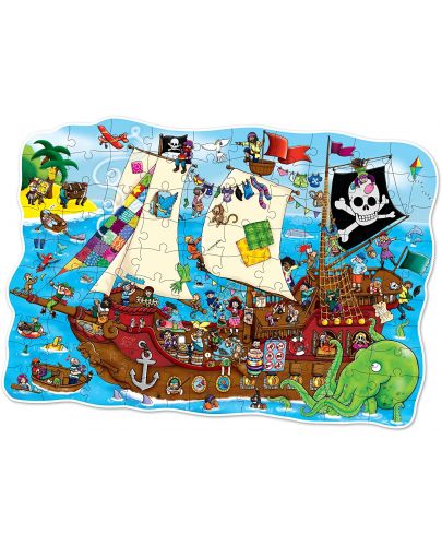 Детски пъзел Orchard Toys - Пиратски кораб, 25 части - 2