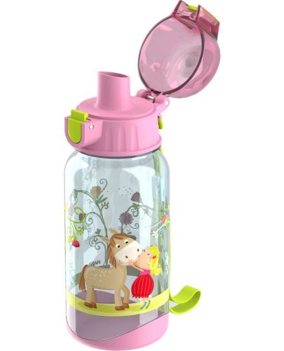 Детско шише Naba - розово, с отвор, 400 ml - 2