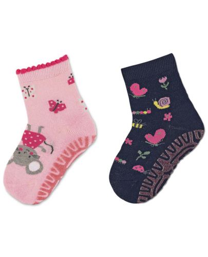 Детски чорапи със силиконова подметка Sterntaler - Мишле, 2-3 години, 2 чифта - 1