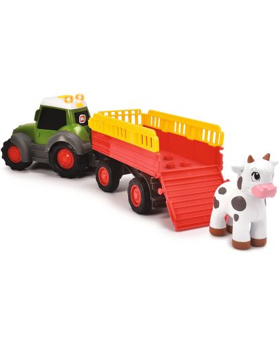 Детска игарчка Dickie Toys ABC - Трактор с ремарке за животни, Fendti - 2