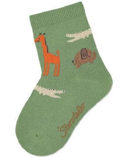 Детски чорапи Sterntaler - С животни, 19/22 размер, 12-24 месеца, 3 чифта - 2