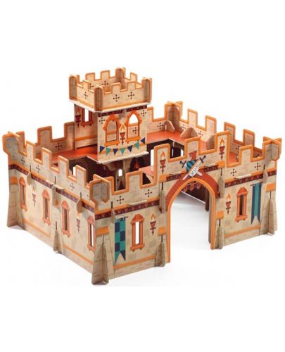 Детски 3D пъзел Djeco - Средновековен замък - 2