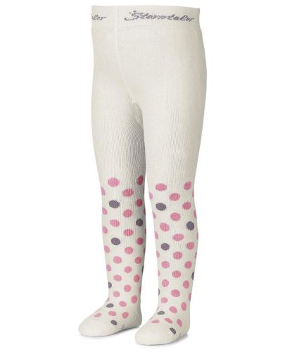 Детски термо чорапогащник Sterntaler - На точки, размер 68 cm - 1