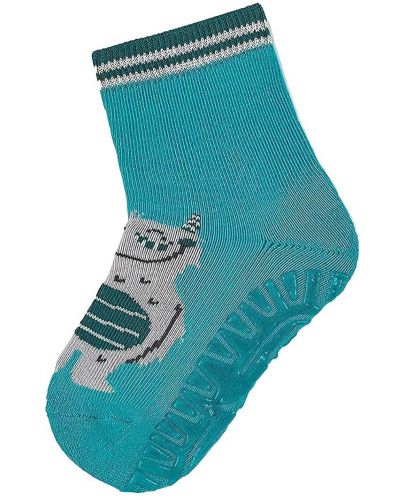 Детски чорапи със силикон Sterntaler - Fli Air, сив меланж, 21/22, 18-24 месеца - 1