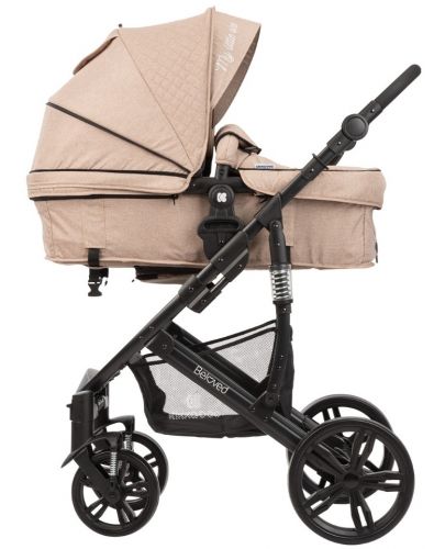 Детска количка 3 в 1 Kikka Boo Beloved - Бежова, с кош за количка и столче за кола - 7