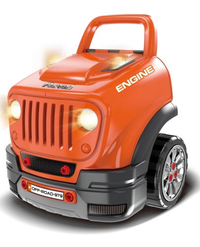 Детски интерактивен автомобил Buba - Motor Sport, оранжев - 1