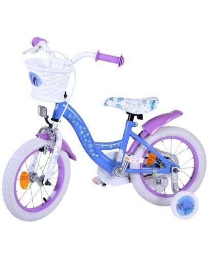 Детски велосипед с помощни колела E&L cycles - Disney, Frozen, 14'' - 2