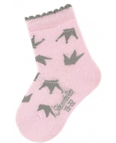 Детски чорапи Sterntaler - С коронки, 27/30 размер, 5-6 години, розови - 1