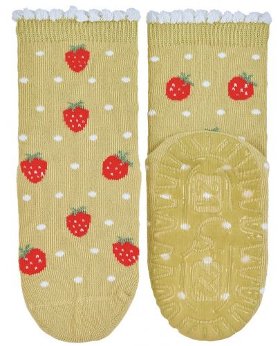 Детски чорапи със силиконова подметка Sterntaler - С ягоди, 25/26, 3-4 години - 1