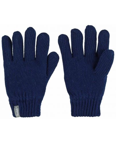 Детски плетени ръкавици Sterntaler - 5-6 години, тъмносини - 1