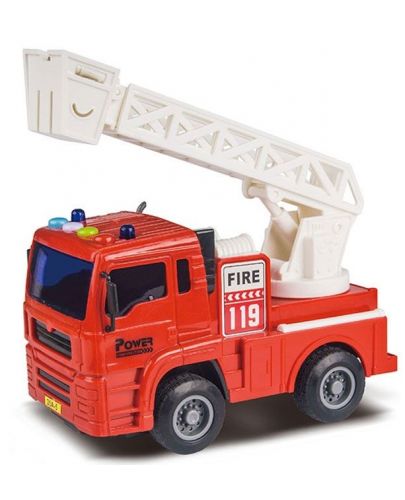 Детска играчка Ocie The Feel of Real - Пожарна със стълба, звук и светлина - 2