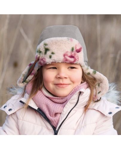 Детска зимна ушанка Sterntaler - 53 cm, 2-4 години, сива - 2