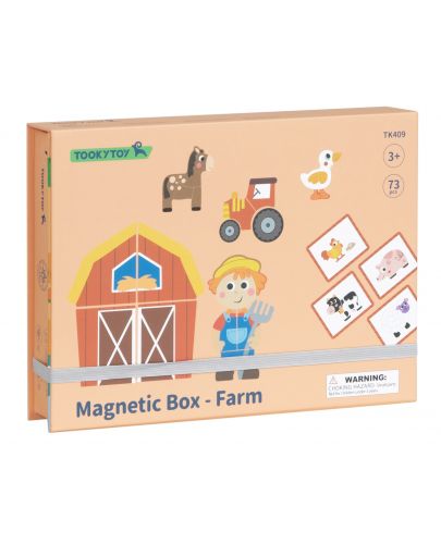 Детска игра Tooky Toy - Ферма с магнити - 3