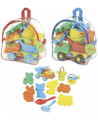 Детски плажен комплект Polesie Toys, 11 части, асортимент - 2
