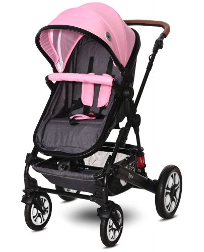 Детска комбинирана количка Lorelli - Lora Set, Candy Pink - 4