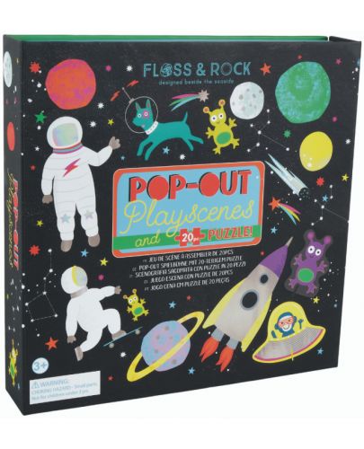 Детска игра Floss & Rock - Сцени с фигурки, Космос - 3