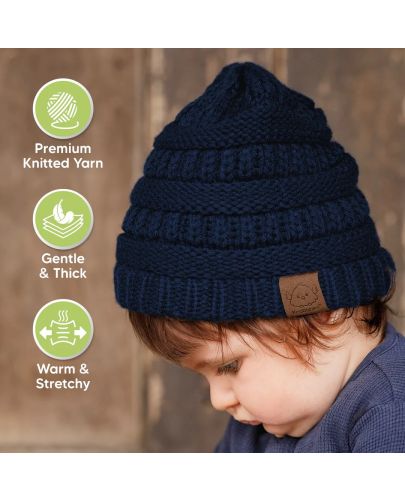 Детска зимна шапка KeaBabies - 6-36 месеца, 3 броя - 3