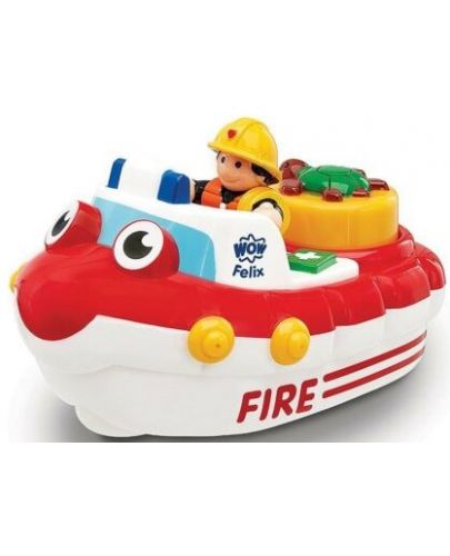 Детска играчка WOW Toys - Пожарна лодка - 1