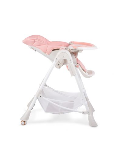 Детски стол за хранене Moni - Chocolate, розов - 7