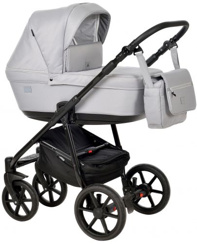 Комбинирана детска количка 2в1 Baby Giggle - Broco, светлосива - 1