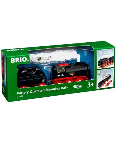 Детска играчка Brio - Парен локомотив с вагон - 5