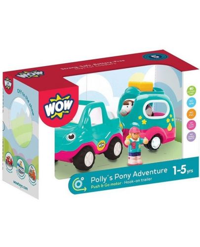 Детска играчка WOW Toys - Малката Поли с пони - 2