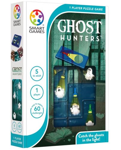 Детска логическа игра Smart Games Compact - Ловци на призраци - 1