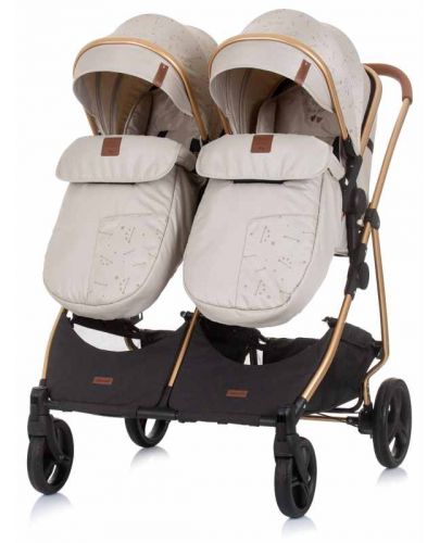 Детска количка за близнаци Chipolino Пясък - Дуо Смарт - 8