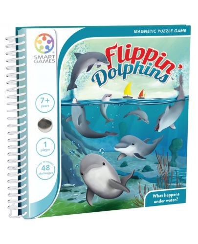 Детска магнитна игра Smart Games - Flippin Dolphins - 1