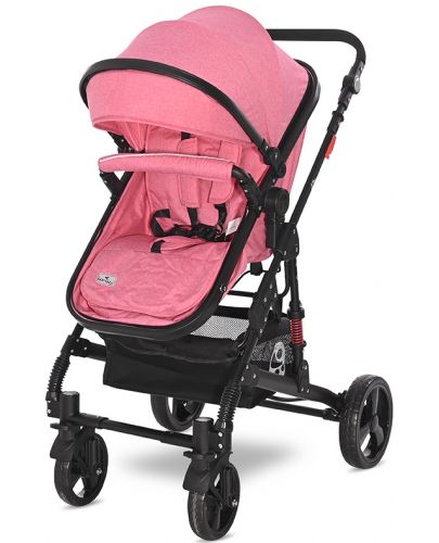Детска комбинирана количка Lorelli - Alba Classic, Candy Pink - 3