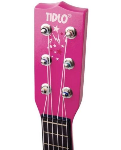 Детска дървена китара Bigjigs, розова - 3