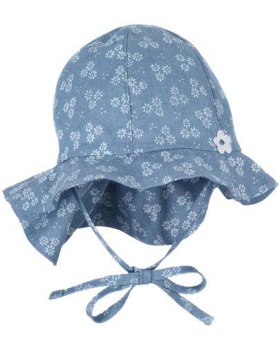 Детска шапка с UV 50+ защита Sterntaler - На цветчета, 47 cm, 9-12 месеца - 2