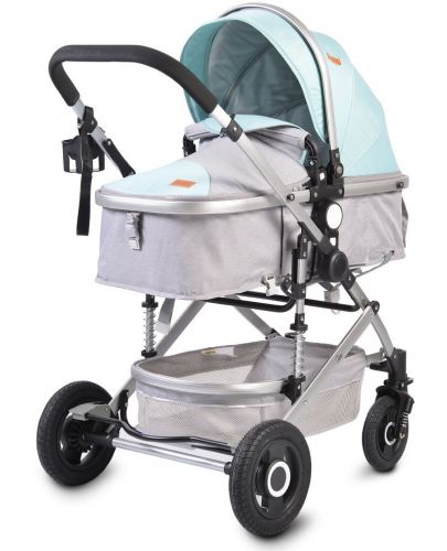 Детска комбинирана количка Moni - Ciara, тюркоаз - 3