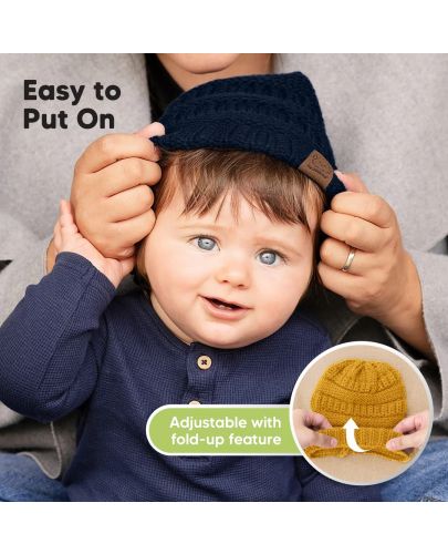 Детска зимна шапка KeaBabies - 6-36 месеца, 3 броя - 4