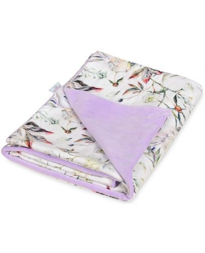 Детско одеяло Baby Matex - Vello,  75 x 100 cm, лилаво - 1
