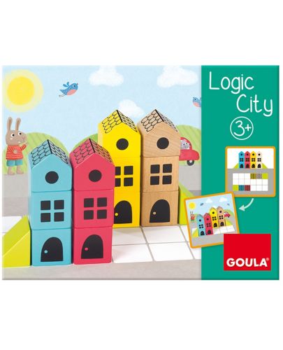Детска логическа игра Goula - Град - 2