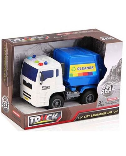 Детска играчка Ocie The Feel of Real - Камион за боклук, звук и светлина - 1