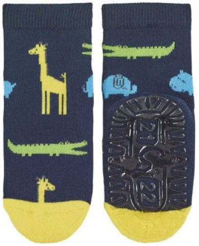 Детски чорапи със силикон Sterntaler - С животни, 17/18 размер, 6-12 месеца - 2