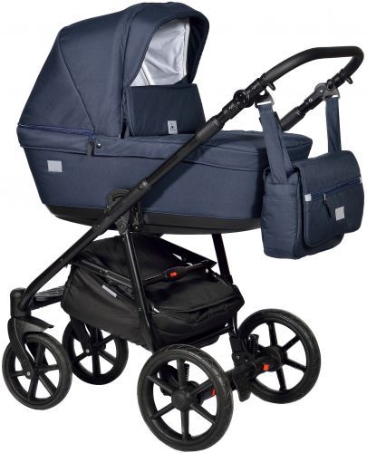 Комбинирана детска количка 2в1 Baby Giggle - Broco, тъмносиня - 1