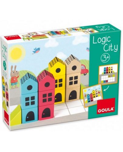 Детска логическа игра Goula - Град - 1