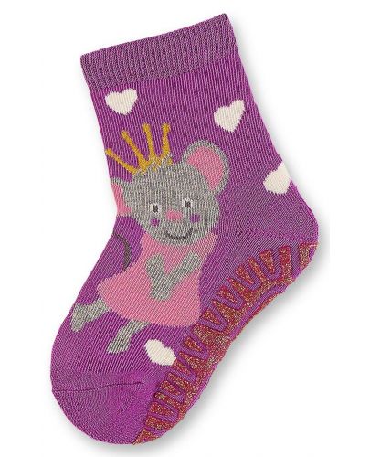 Детски чорапи със силиконова подметка Sterntaler - Принцеса, 27/28, 4-5 години - 1
